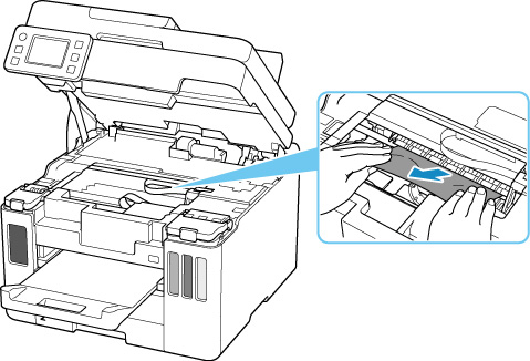 Canon : Inkjet Manuals : GX7000 series : Paper Is Jammed inside